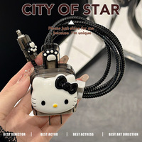 20W PD Data Cable Protector DIY 3D Cute TPU Inserts Fast Charging Head Protective Case pour iPhone 11 15 Pro Max Mobile Phone Bag