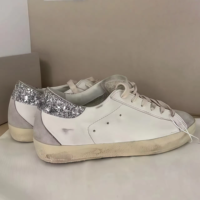 Baskets blanches en cuir véritable de créateur, antidérapantes et confortables, style urbain pour la marche sur surfaces sales