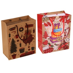 Venta al <span class=keywords><strong>por</strong></span> <span class=keywords><strong>mayor</strong></span> Festival Feliz <span class=keywords><strong>Navidad</strong></span> personalizado compras impresas bolsa <span class=keywords><strong>de</strong></span> <span class=keywords><strong>regalo</strong></span> Kraft Natural reciclado embalaje bolsa <span class=keywords><strong>de</strong></span> papel para <span class=keywords><strong>regalo</strong></span> - Product Image 5