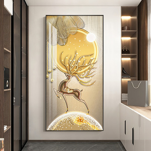 Đồ Sứ Pha Lê Đơn Giản Mới Trang Trí Lối Vào Nhà Đèn Trang Trí Nghệ Thuật Treo Tường Động Vật Trừu Tượng Màu Bạc Trừu Tượng Hiện Đại Sang Trọng - Product Image 1