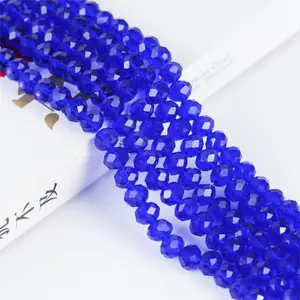 JC Crystal Factory Cheap Price 1/2/3/4/6/8/10/12mm Faceted Crystal Tyre Beads Rondelle Glass Beads For Jewelry Making