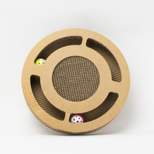 저렴한 가격 고양이 장난감 대량 골판지 종이 L 모양 고양이 손톱 긁는 도구 - Product Image 5