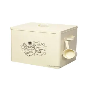 Metal Detergent Box Vintage Laundry Powder Storage Tin For Household FWL003L