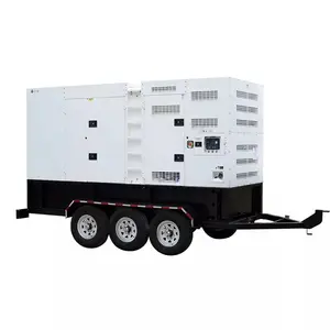 Generator Diesel 160kw dengan Cummins untuk penggunaan berkemah Logo OEM dicetak 200 kva Generator Trailer seluler untuk dijual