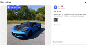 Cofano Anteriore in Fibra di Carbonio Stile OE per Corvette C8 Z07 Stingray Z06 <span class=keywords><strong>Eray</strong></span> 2019-24 - Product Image 6