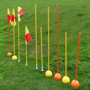 <span class=keywords><strong>Poteaux</strong></span> d'agilité sportifs pour l'entraînement au football, au soccer et au basketball avec base à pointes - Product Image 1