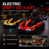 Kart électrique à dérive pour parc d'attractions intérieur, 36V 12Ah, traction avant, moteur électrique 250W, kart de course, 25 km/h, charge maximale 60 kg