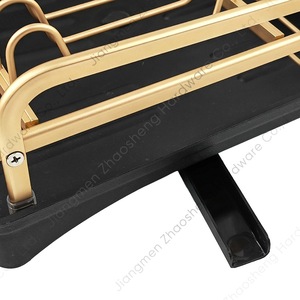 Escurridor de Platos con Bandeja de Aluminio y Hierro de Secado Rápido para Encimera de Cocina Cuadrado - Product Image 2