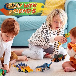 Çocuklar DIY boyama modeli oyuncak seti dinozor boyama seti sanat zanaat dino geri çekin araba 2 in 1 dinozor araba çocuklar için - Product Image 4