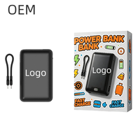 Nouvelle tendance, design portable OEM, batterie externe de 20000 mAh avec câble de charge amovible, charge rapide PD22.5 pour téléphones