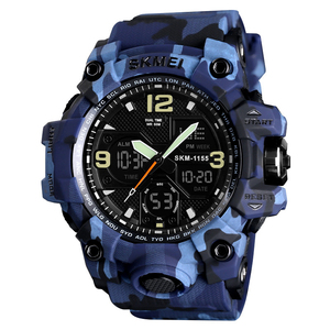 DF Green camouflage S04 Students Men Outdoor Sports Watches <b>Rugged</b> Durable Camouflage Co Lors <b>Large</b> Face Waterproof - Product Image 2