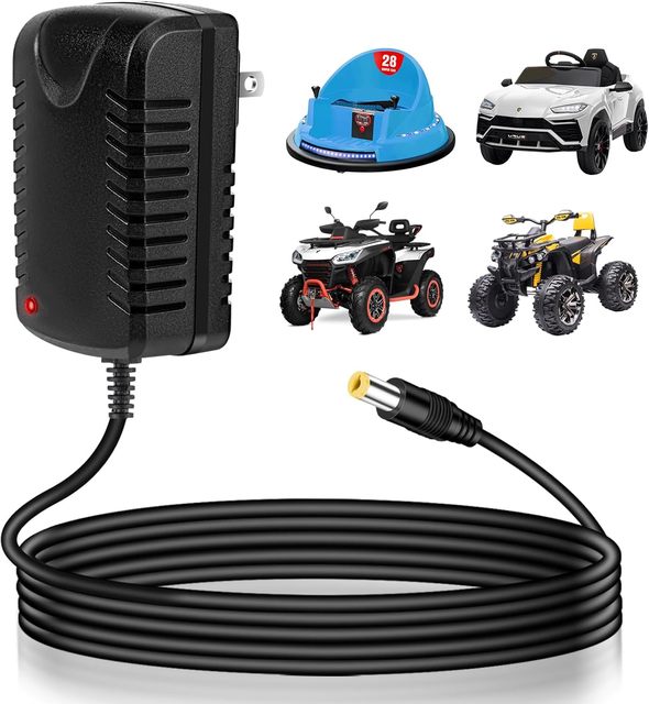 12 Volt Battery Charger for Kids Ride on Car, 12V Lead Acid Battery Charger for Toy Cars, Universal Electric Ride on Charger