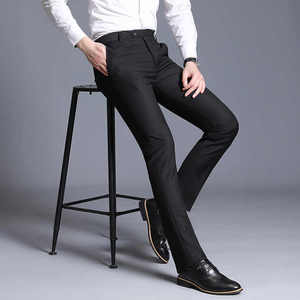 Pantalones <span class=keywords><strong>de</strong></span> negocios para hombres <span class=keywords><strong>de</strong></span> alta calidad, pantalones sueltos rectos <span class=keywords><strong>de</strong></span> ocio y trajes formales <span class=keywords><strong>de</strong></span> boda en Blazers, vestidos, disfraces <span class=keywords><strong>de</strong></span> tela - Product Image 3