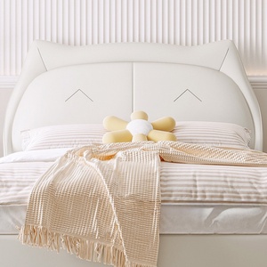 1.5 M letto singolo Nordic Light di lusso in morbido pelle Design principessa per la camera da letto delle ragazze per il bagno dei ragazzi - Product Image 4