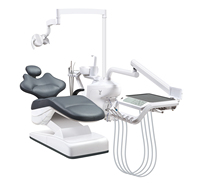 Fauteuil dentaire électrique chinois de désinfection avec lumière LED à capteur, construction en métal et acier, certifié CE, équipement dentaire de Foshan
