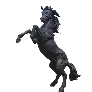 Statue de cheval de saut en Bronze de luxe peinture Sculpture d'art en métal Sculpture en Bronze de cheval d'élevage Art équestre grandeur nature pour jardin - Product Image 1