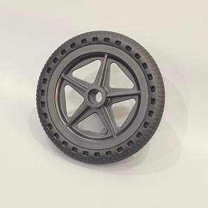 Ensemble de roues de 8 pouces pour fauteuil roulant 8 "X 1 1/4 Roues de rechange pour fauteuils roulants manuels <span class=keywords><strong>Pneu</strong></span> solide en PU avec roulements de 12mm - Product Image 2