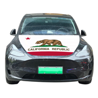Vente en gros de housses de capot de voiture de Californie 120x150cm, résistantes à l'usure et durables, drapeau pour capot de moteur de voiture