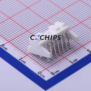 S07B-PASK-2(LF)(SN) Wire-to-Board Pin Header Bent Lead Through Hole,P=2mm Connector 1x7P 2mm Right Angle Insert <b>PA</b> - Product Image 2