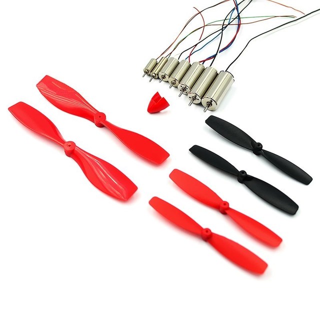 408/412/612/614/716/720/820 Hollow Cup Motor 55mm/75mm Propeller