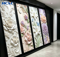 Panneaux muraux en PVC marbré légers et brillants pour chambre et salon, panneaux muraux en PVC marbré UV, installation facile, panneaux muraux en PVC personnalisés