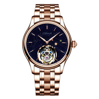 Reloj mecánico Tourbillon de oro de lujo para hombre |   Reloj de Cuerda Manual de Acero Inoxidable