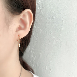 MYF Factory 2024 Custom <strong>Wholesale</strong> 925 Sterling Silver Jewelry Gold Plated <strong>Lightning</strong> Circle Earrings Zircon Best Factory Price - Product Image 6