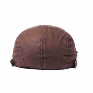 Wholesale Custom Vintage Pure Cotton Beret Hat - Unisex Casual Minimalist <strong>Painters</strong> Cap Flat Cap Men Women Retro Style OEM - Product Image 3