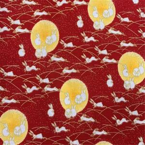 Tissu en coton naturel 100% de timbre d'or de lapin de lune de haute qualité bon marché en gros pour le canapé de <span class=keywords><strong>textile</strong></span> à la maison de l'usine - Product Image 2