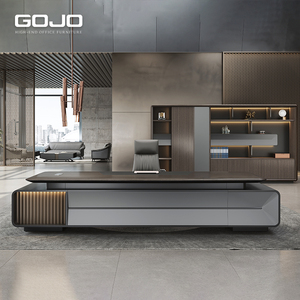 Ánh sáng sang trọng E0 bảng điều hành thiết kế hiện đại có thể gập lại bàn văn phòng với <span class=keywords><strong>Ergonomic</strong></span> Chất lượng cao ổ cắm cho CEO văn phòng - Product Image 1