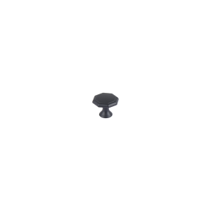 <strong>Matt</strong> <strong>Black</strong> Zamak Modern Durable Octagonal Cabinet <strong>Knob</strong> for <strong>Drawer</strong> Easy Installation High Quality Bedroom Kitchen Bathroom Use - Product Image 1
