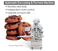Prix Usine Nouvelle Machine Automatique de Fabrication de Biscuits aux Pépites de Chocolat Grande Capacité 220V à Commande Tactile avec Remplissage et Enrobage Automatiques