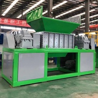 Dubbele As Shear Crusher Gebruikt Voor Grof Afval En Non-Ferro Huishoudelijk Afval Shredder Machine