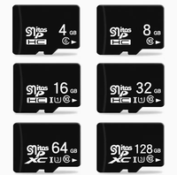 Penjualan Terbaik 100% kapasitas penuh 4GB-512GB kartu memori mikro kartu SD plastik.