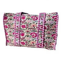Sac fourre-tout en coton imprimé à la main, de couleur unie, de style bohème, de haute qualité, réutilisable, pour la plage ou le shopping