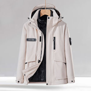 Outdoor Hiking <b>Windbreaker</b> Jacket Unisex Waterproof Full Sleeve With Custom Logo Printing For Mountain Activities - Product Image 1