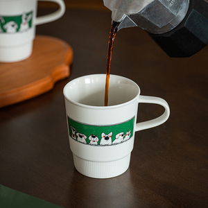 Cartoon Ceramic Coffee Mug Breakfast Milk Cup Cute Mugs with Animal Printed - Product Image 5