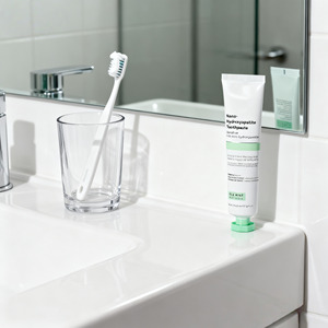 Dentifrice naturel sans fluorure à l'hydroxyapatite nano pour dents sensibles, réparation de l'émail, blanchiment, haleine fraîche, soins bucco-dentaires - Product Image 5