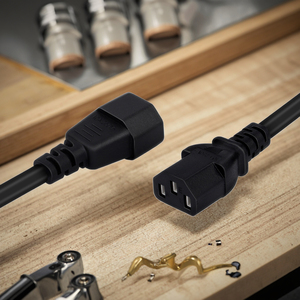 Iec C13 Naar C14 Stroomverlengkabel 10a 250V Ac Koord Voor Computer Pdu & Server - Product Image 1