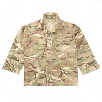 Tenue de Combat Tactique Camouflage Britannique en Gros : Chemise et Pantalon de Combat pour la Chasse et l'Entraînement en Extérieur (Jungle/Désert)