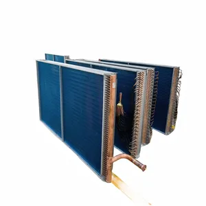 Refroidisseur d'air Echangeur de chaleur industriel Tube en cuivre et ailettes en cuivre Evaporateur de chambre froide de climatisation en aluminium