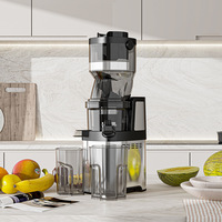 Professionele automatische slowjuicer voor hele vruchten, extra grote opening (6,69 inch), heavy-duty, commerciële sapcentrifuge