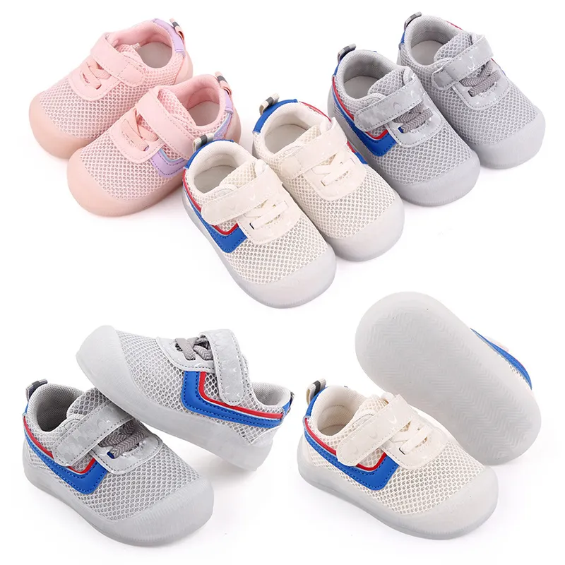 Infant Toddler First Walkers Non-Skid Slipper Shoes with Rubber Sole Sneaker Baby Shoes for Boys Girls