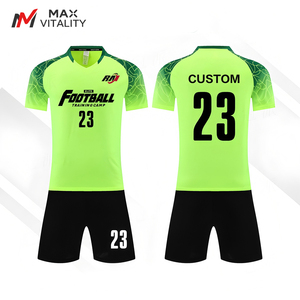 Maillot de football en polyester original en gros, maillot de foot pas cher, maillot de football par sublimation qualité thaïlandaise, kit rétro pour hommes - Product Image 1