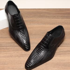 2026 New Men's Oxford Leather <b>Shoes</b> Leather Uppers British Business Formal Office Casual Evergreen Waterproof Breathable Fashion - Product Image 1