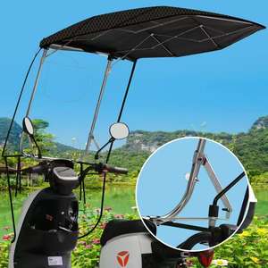 Nouveau Auvent de Pluie Universel pour <span class=keywords><strong>Scooter</strong></span> Pliable et Vélo Électrique, Pare-Soleil pour Moto, <span class=keywords><strong>Abri</strong></span> Rapide à Installer - Product Image 2
