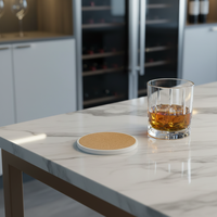Sous-verres en céramique classiques personnalisés antidérapants et résistants à la chaleur pour la protection des tables à la maison, au bureau ou lors de fêtes – Vente en gros