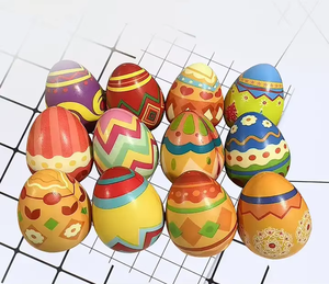 2023 Huevos de Pascua <span class=keywords><strong>Menú</strong></span> Huevo de Pascua Simulación Juguetes de descompresión Huevos de Pascua coloridos - Product Image 2