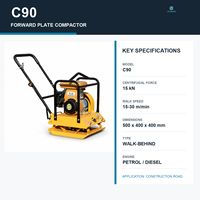 Compacteur à plaques vibrantes pour la compactation du sol, équipement pour la construction de chaussées et l'aménagement paysager