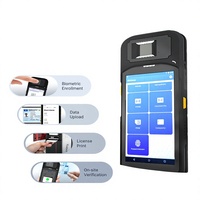 Terminal Registrasi ID Mobile Tablet Biometrik Pembaca Kartu NFC RFID Pemindai Barcode USB untuk Registrasi Identitas Lapangan